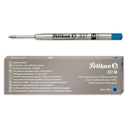 Pelikan Ballpoint Pen Refills, Blue Ink, 337 Mediu