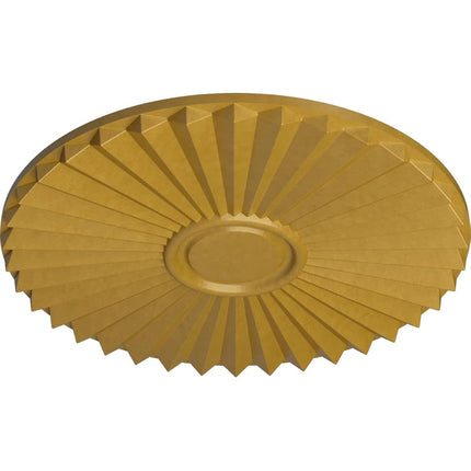 19 3/4"OD x 1 3/8"P Shakuras Ceiling Medallion (For Canopies up to 5"), Hand-Painted Iridescent Gold