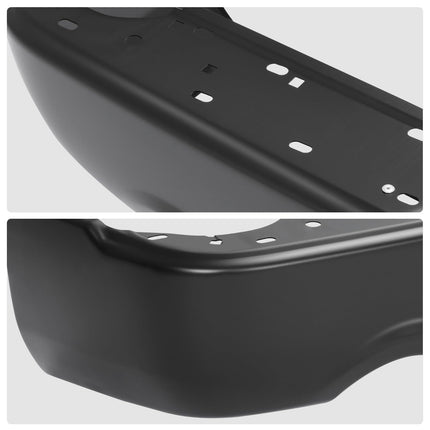DNA MOTORING Rear Bumper Bar Compatible With Dodge Ram 1500 2009-2010, Ram 1500 2011-2018, 1500 Classic 2019-2024, With Dual Exhaust; Without Park Assist, CH1102372, Black, BUMP-R-DR09-FB-02-BK