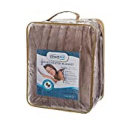 Beautyrest - BR54-0658 Heated Plush Elect Electric Blanket with 20 Heat Level Setting Controllers Equip with Secure Comfort Technology and 10 Hours Auto Shut Off, Twin: 62x84, Sapphire