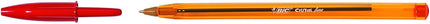 BIC Cristal Fine Ballpoint Pens - Red - Large Box Of 50 Fine Point (0.8 Mm) Long-Lasting Pens Office