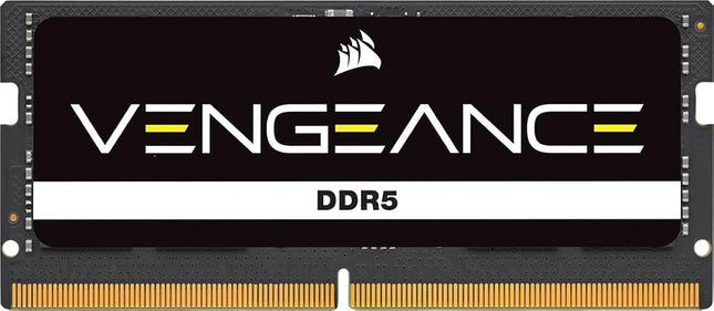 CORSAIR VENGEANCE SODIMM DDR5 RAM 16GB (1x16GB) Up to 5600MHz CL48 Intel XMP iCUE Compatible Computer Memory - Black (CMSX16GX5M1A5600C48)