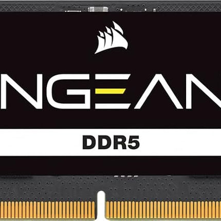 CORSAIR VENGEANCE SODIMM DDR5 RAM 32GB (1x32GB) Up to 5600MHz CL48 Intel XMP iCUE Compatible Computer Memory – Black (CMSX32GX5M1A5600C48)
