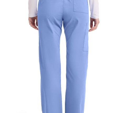 Dickies EDS Signature Scrubs for Women, Drawstring Cargo Pants 86206, Ciel, XXL Tall
