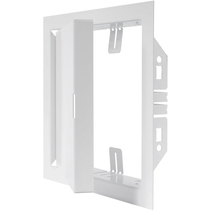 Repa Market 6 x 6 Inch Access Panel for Drywall – White Galvanized Steel Wall Hole Cover, Door Panel, Cover Plates with Latch – Heavy-Duty Service Hatch for Plumbing, Electrical, HVAC Access Door