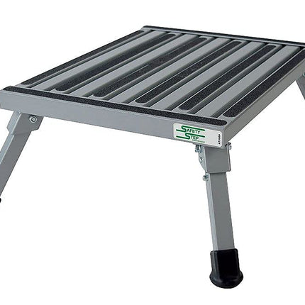 Safety Step F-08C S Silver 15" x 19" Large Folding Step