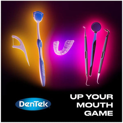 DenTek Plaque Control Floss Picks, X-Shaped Cross Flosser Dental Flossers, Easy Reach Teeth Cleaning, Plaque Removal, Oral Care, 75 Count (Pack of 6)
