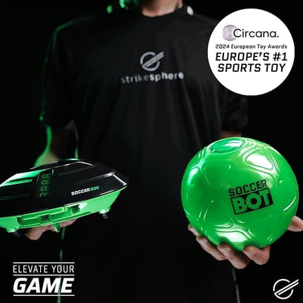 Smart Ball 1001CB Soccer Bot Indoor Football Trainer, Black, One Size