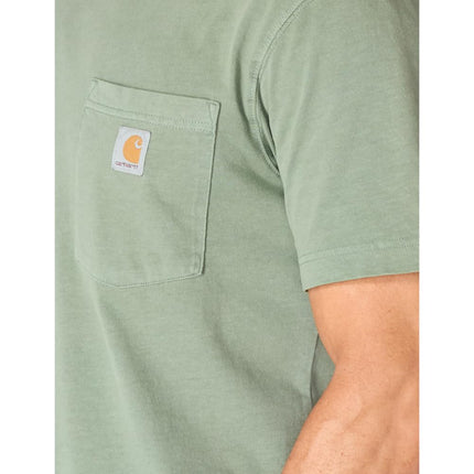 Carhartt Schweres Kurzarm-t-Shirt with Taschen und Lockerer Passform Women's T-Shirt (Pack of 1), Green Slate, L Tall