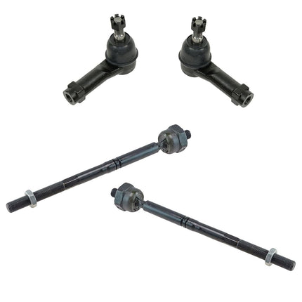 TRQ Front Tie Rod Set Compatible with 2004-2008 Fo