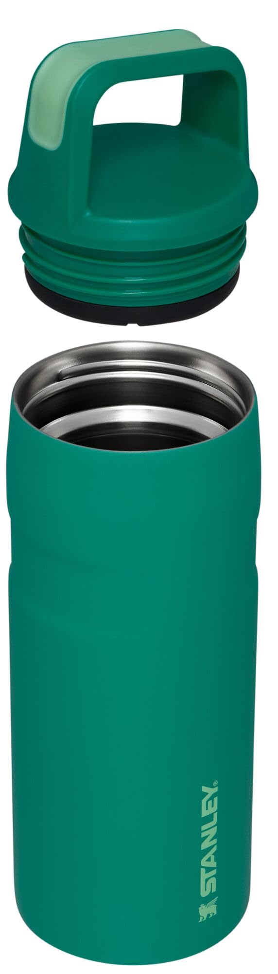 Stanley IceFlow Cap and Carry Bottle - Lightweight, Leakproof, and Insulated for Maximum Cold Retention - Sustainable 90% Recycled Stainless Steel, Alpine, 16oz