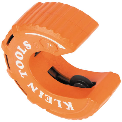 Klein Tools 50057 C-Style Copper Tubing Pipe Cutter Tool, 1-Inch Cutting Capacity, Ultra-Compact for Tight Spaces, Free-Spinning Rollers