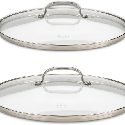 Juego de 2 Tapas de Vidrio Chef's Classic de Acero Inoxidable Cuisinart 71-2228CG