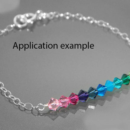 200 unidades de auténticas cuentas sueltas de cristal Preciosa facetadas de 4 mm (0,16 pulgadas) con forma de bicono pequeño, color naranja solar, compatibles con cristales de Swarovski para hacer joyas Pre-B412