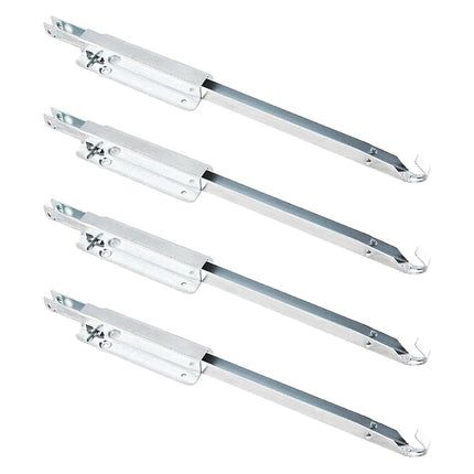 Supports de table à abattant en métal POWERTEC 4 paquets, quincaillerie coulissante pour tables de cuisine et de salle à manger pliantes, support de VR (71426-P2V)