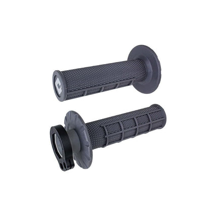ODI Graphite Half Waffle Lock-On Set MX Handlebar 