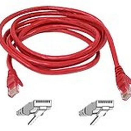Belkin RJ45 FastCAT 5e Patch Cable, Snagless Molded, Red - 7 feet 2.1m Red networking cable