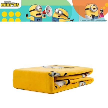 Franco Despicable Me 4 Minions Kids Bedding Super Soft Silk Touch Throw, 40 in x 50 in, (Officially Licensed Product)