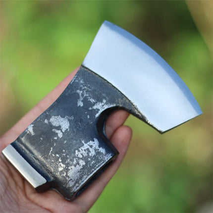 Forged Small Axe Head High Carbon Steel Bushcraft Axe Hatchet Head for Outdoor Survival Hiking Camping Wood Chopping