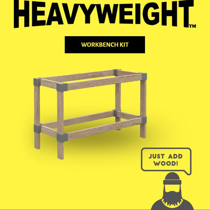 Heavyweight 2' x 4' Do-It-Yourself Workbench Kit Grey