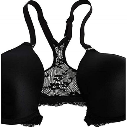 Maidenform Women's One Fab Fit T-Shirt Bra, Women’s Full Coverage T-Shirt Bra, Women’s Lightly Lined Racerback Bra, Latte Lift, 42D