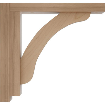 Ekena BKT02X08X08REAL 2 1/2-Inch Width x 8 3/4-Inch Depth x 8 1/4-Inch Height Reece Shelf Bracket - Alder