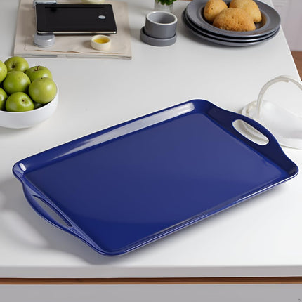 Calypso Basics by Reston Lloyd Melamine Rectangular Tray, Indigo