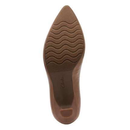 Clarks Women's Kataleyna Gem Pump, Warm Beige Leather, 7 UK