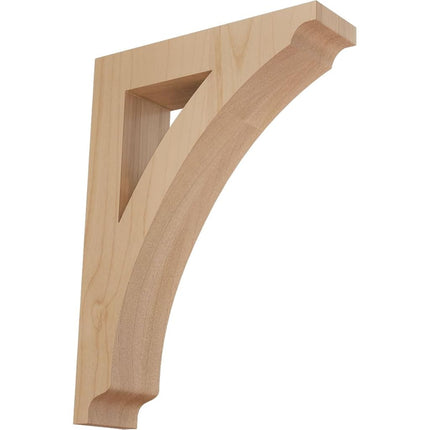 Ekena BKTW01X06X09THAL 1 3/4-Inch Width x 6 1/2-Inch Depth x 9-Inch Height Small Thorton Wood Bracket - Alder
