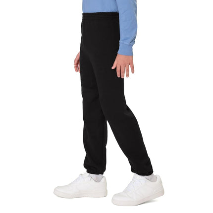 Pantalón de felpa Eco Smart de Hanes para niños grandes, negro, talla grande