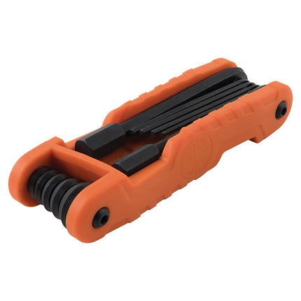 KLEIN TOOLS 70553 Juego de 3 Llaves Allen Plegables Profesionales, Tamaños Métricos, SAE, Torx, 31 Llaves, Acero de Aleación Termotratado de Resistencia Industrial