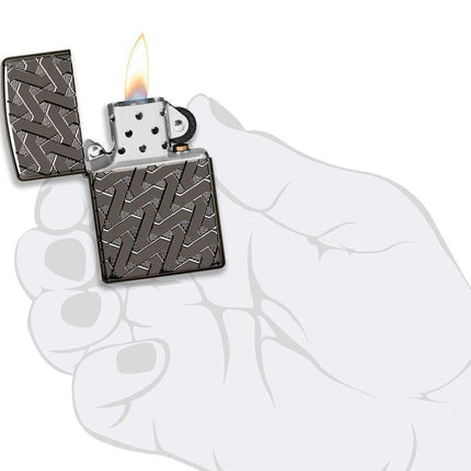 Zippo Black Ice Mesh Armor Lighter