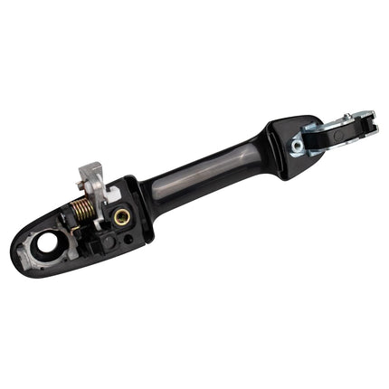TRQ Front Left Exterior Door Handle Black Drivers Side Compatible with 2003-2007 Honda Accord