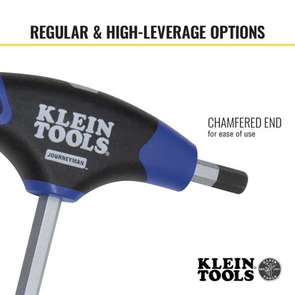 Klein Tools JTH98M T-Handle Hex Key Set, Metric Sizes Allen Wrench Set with 9-Inch Blades, Stand Included, 8-Piece