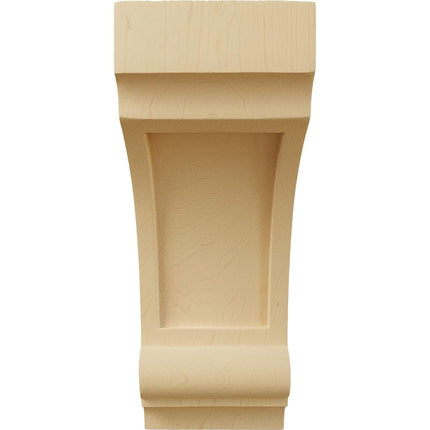 Ekena CORW05X06X12DIAL 4 3/4-Inch Width x 6-Inch Depth x 12-Inch Height Diane Recessed Wood Corbel - Alder