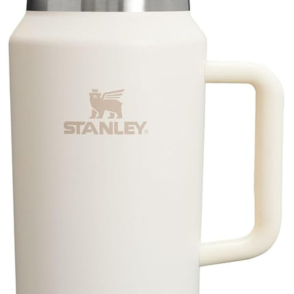 STANLEY Quencher H2.0 FlowState Stainless Steel Vacuum Insulated Tumbler with Lid and Straw for Water, Iced Tea or Coffee, Smoothie and More, Cream 2.0, 64oz