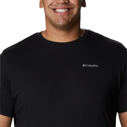 Columbia Camiseta de manga corta Thistletown Hills para hombre, Negro, 6X