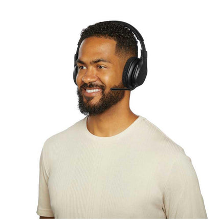 Belkin SoundForm Adapt Wireless Headset with Microphone, wireless headphones with built-in boom mic, multipoint connection, ENC, 65+H Bluetooth computer over ear headphones for PC, laptop, office