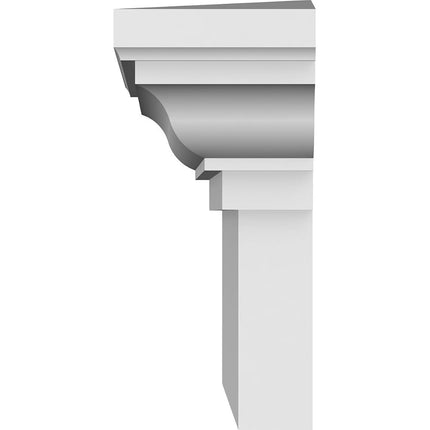 Ekena Millwork CRH06X34 34" Bottom Width x 37 1/2" Top Width x 6"H x 1"P Crosshead