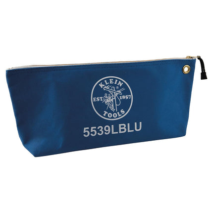 Klein Tools Canvas Zipper Pouch, 40.6 cm Tool Bag Storage Organizer, Blue 5539LBLU