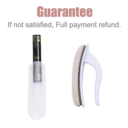 beUakso Premium Upgrade Nano Glass Nail File and Chamois Nail Buffer Kit for Acrylic Nails / All in One Step / Shine Kit