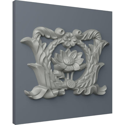 Ekena ONL08X04X00EM 8 1/4" W x 4 H x 3/4" P Emery Center Onlay, Primed