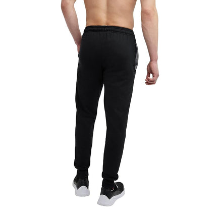 Champion Men's Powerblend Retro Fleece Jogger Pants, Black, L UK