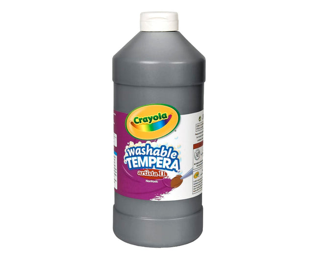 Artista II Washable Tempera Paint, Black, 32 oz