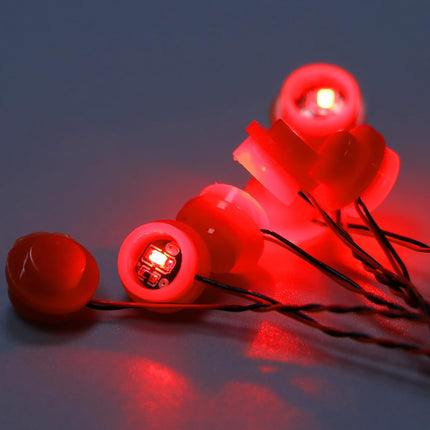 TEDDOO 14PCS LED Lights 1X1 Circular Dot Compatibl