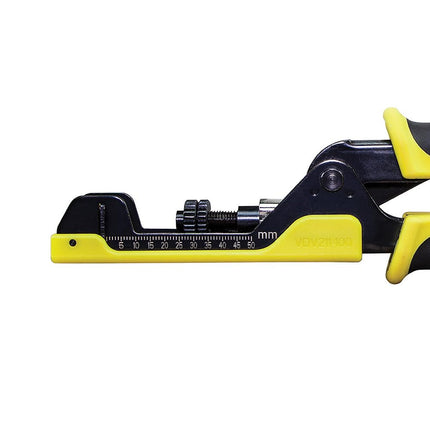 Crimper, Extended Reach Coax Compression Connector for F, BNC, and RCA Connectors, Klein Tools VDV211100