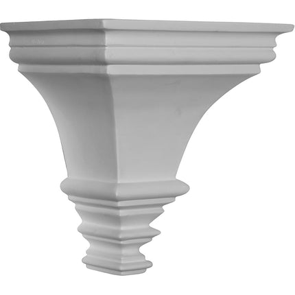 Ekena COR07X07X05TR W x 5 1/8" D x 7 1/2" H Traditional Sconce Corbel, Primed