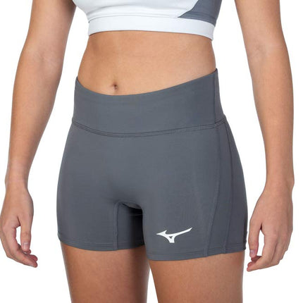 Mizuno Women's Elevated 4" Inseam Volleyball Short, Quiet Shade, X-Small