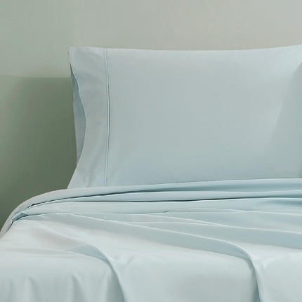 Linen Closet Organic Cotton Aqua King Pillowcases