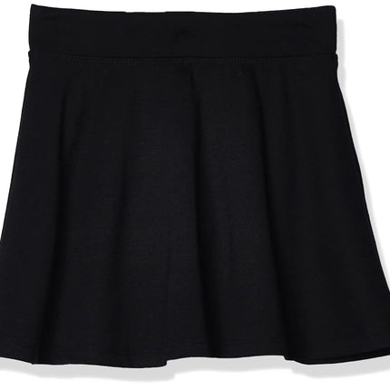 Jupe-short en maille Ponte à enfiler The Children's Place pour fille, noire unie, très petite